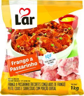 Frango a Passarinho com Peito IQF 1kg - Lar Cooperativa Agroindustrial