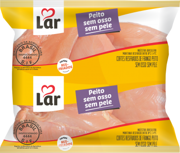 Peito • Envelopados Resfriados sem osso sem pele