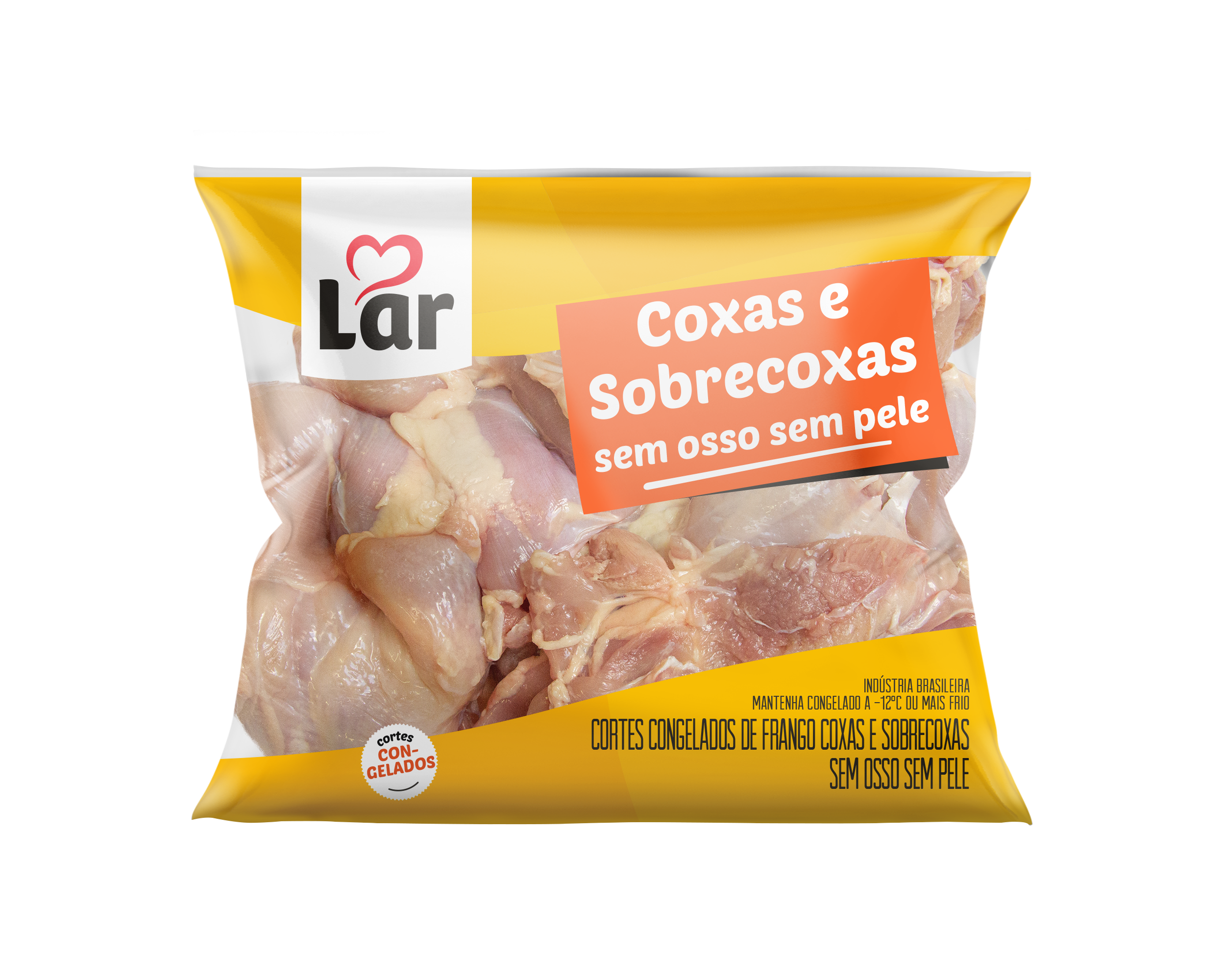 Filé de coxas e sobrecoxas sem osso sem pele - congelados