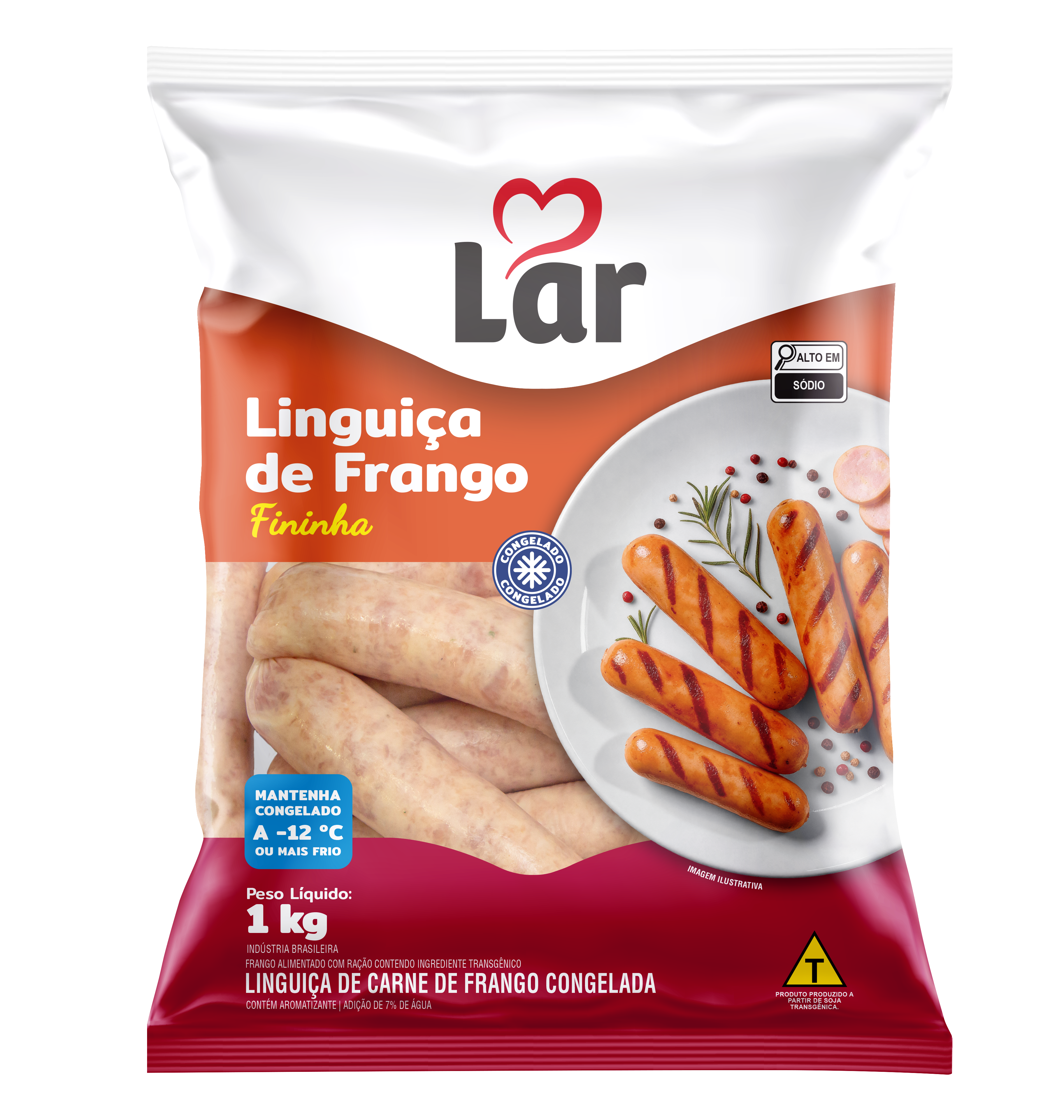 LINGUIÇA CONGELADA DE FRANGO FININHA 1KG copiar