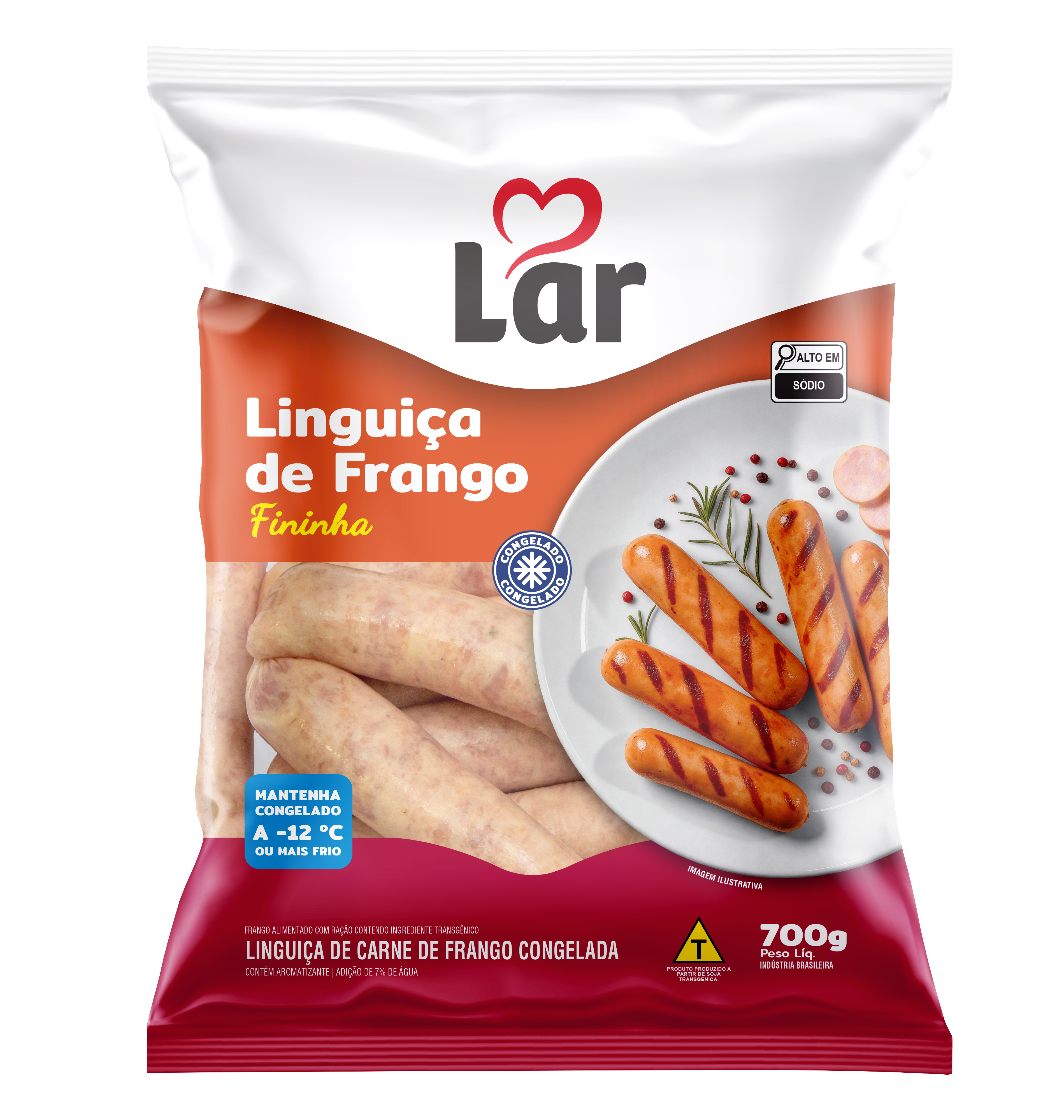 LINGUIÇA CONGELADA DE FRANGO FININHA 700G copiar