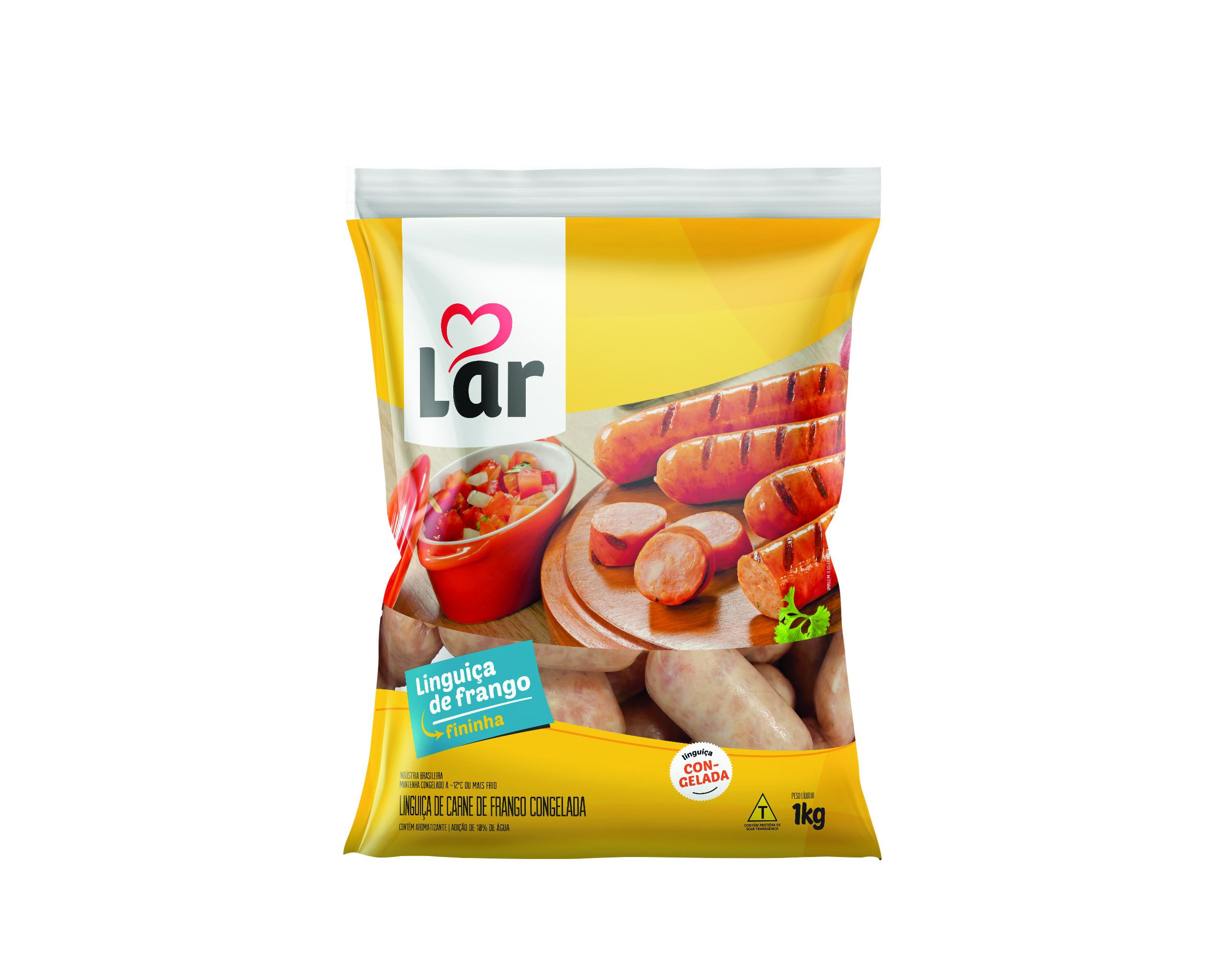 linguiça de frango fininha 1kg congelada