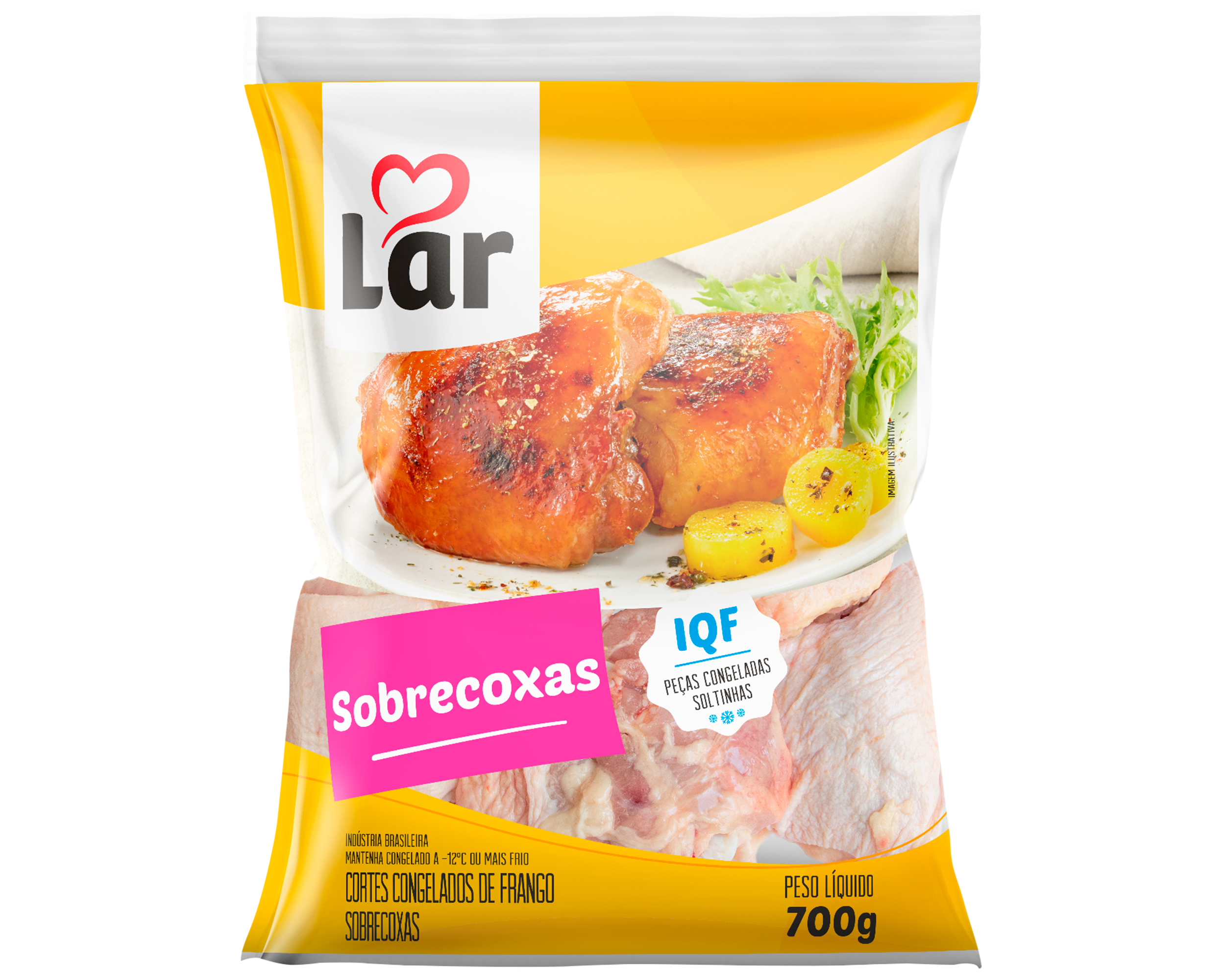 Sobrecoxas IQF 700g Lar Cooperativa Agroindustrial sobrecoxas-iqf-700g-lar-cooperativa-agroindustrial