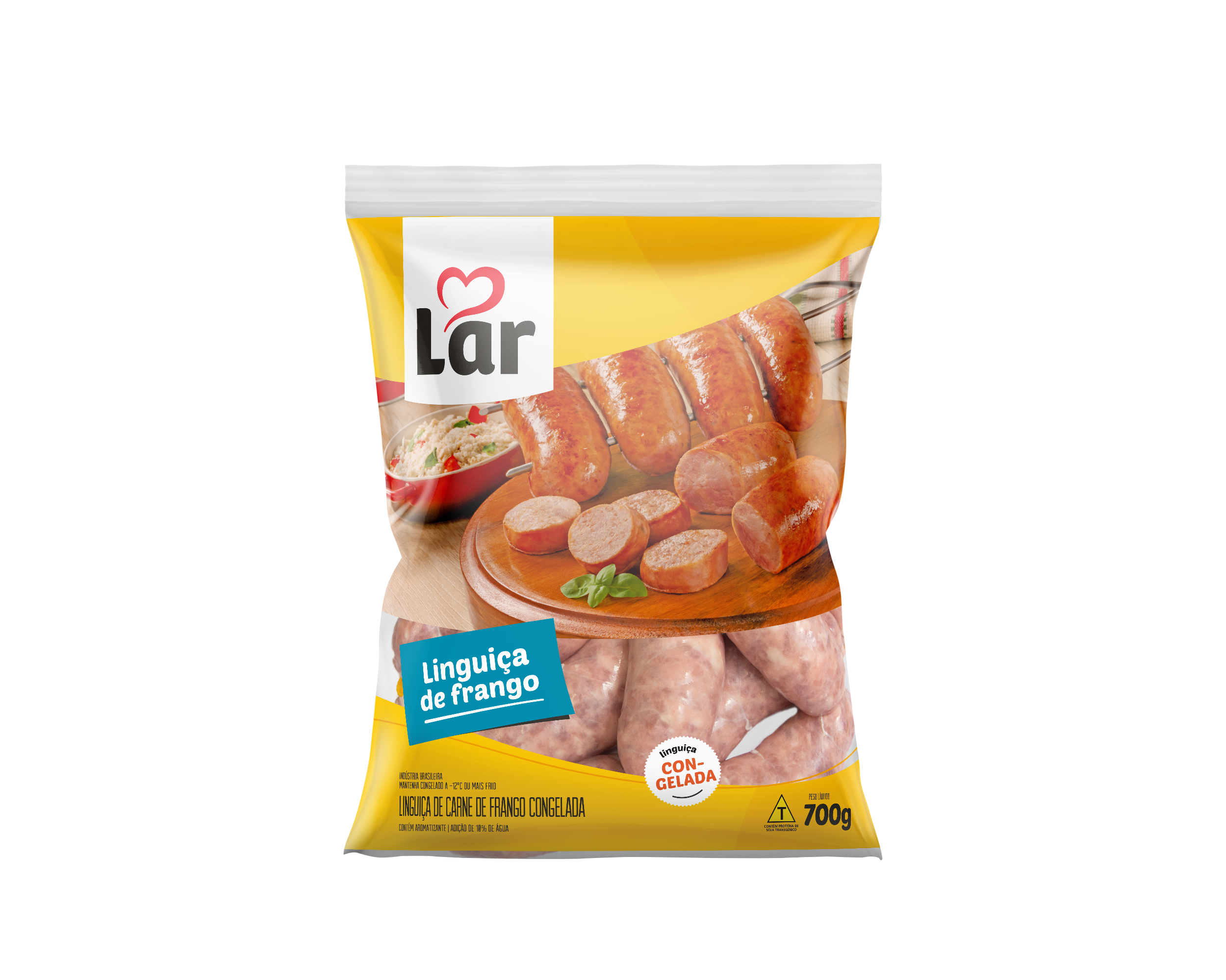 Linguiça de frango Grossa 700g - Congelada