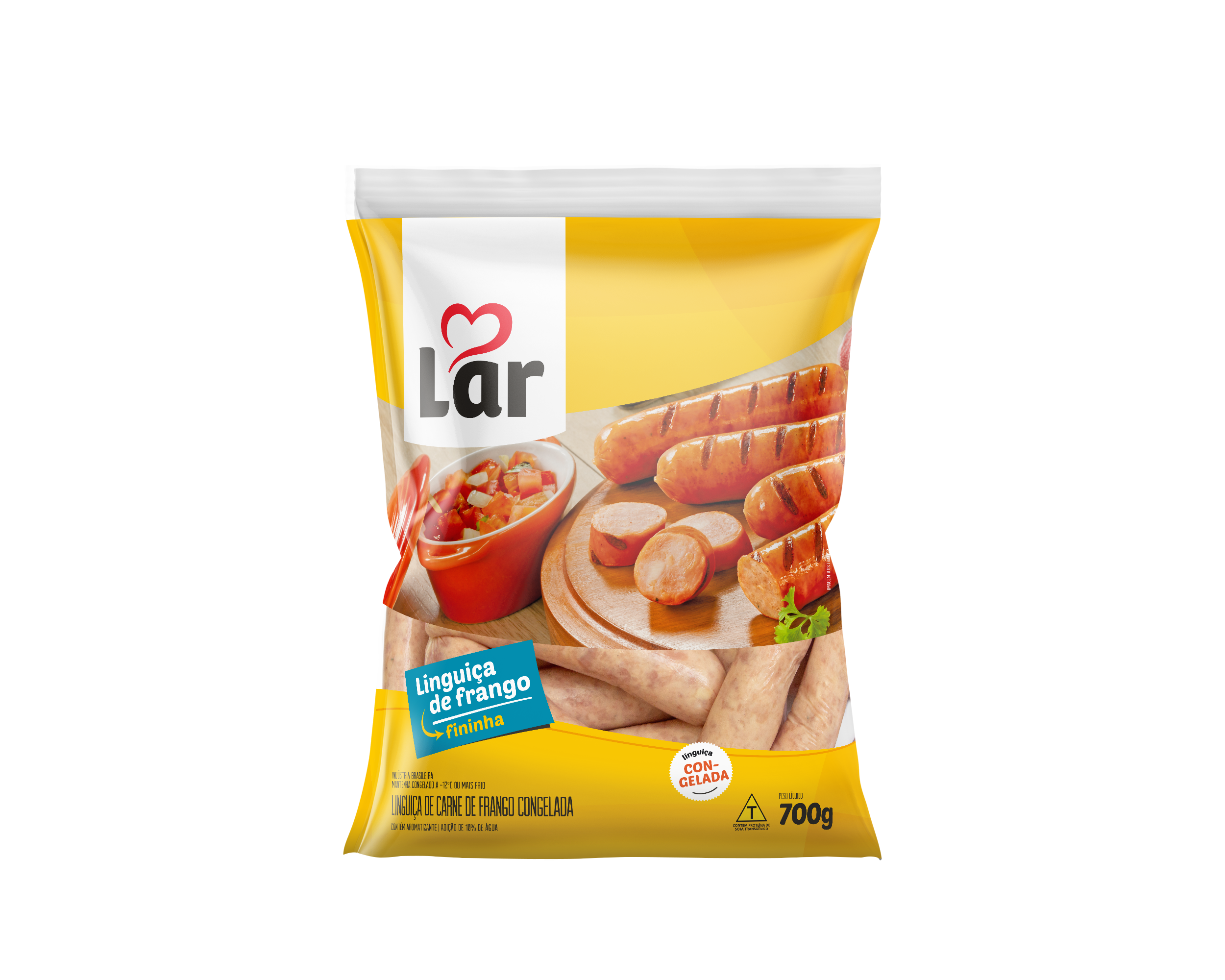 linguiça de frango fininha 700g congelada