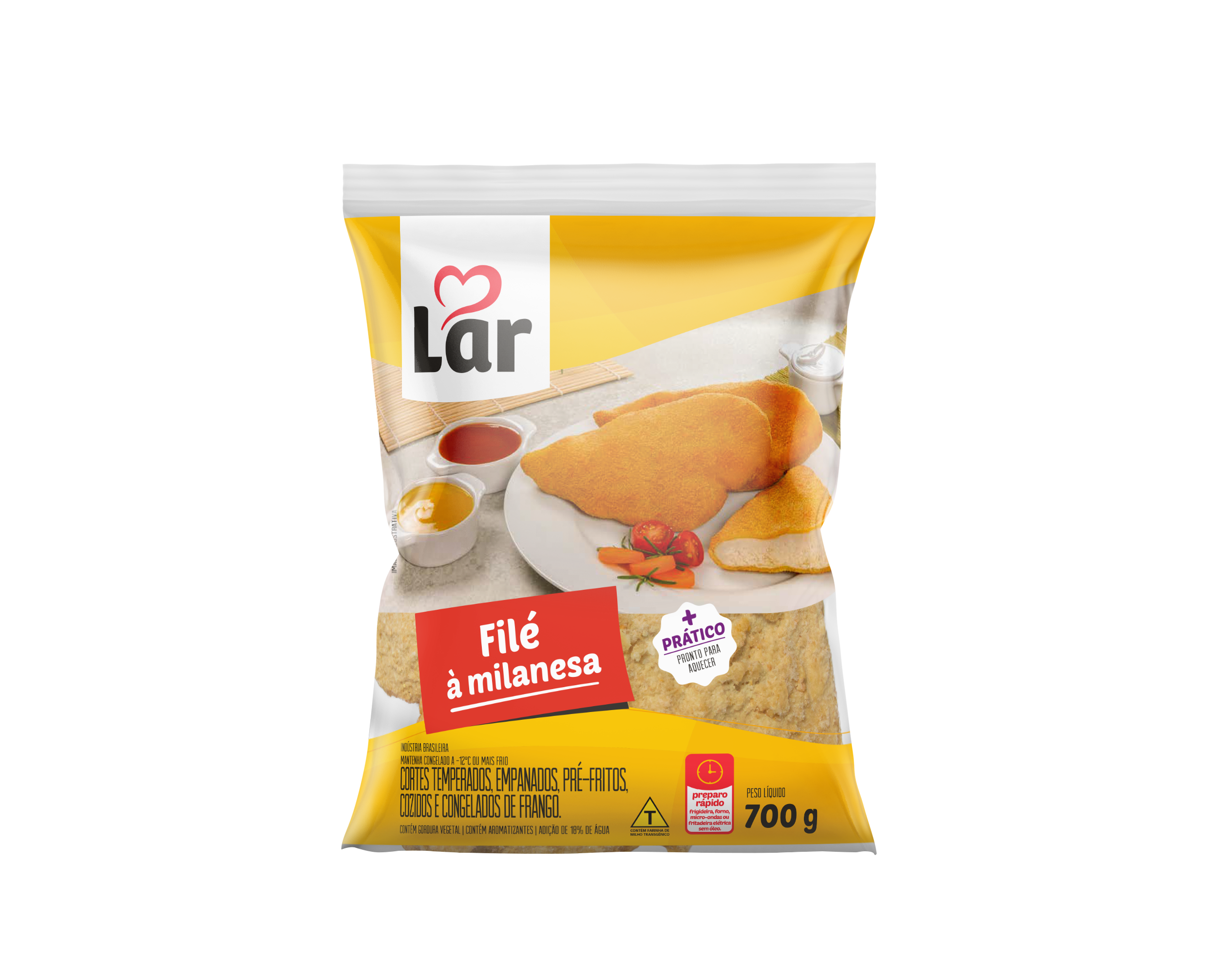filé à milanesa 700g - Empanado